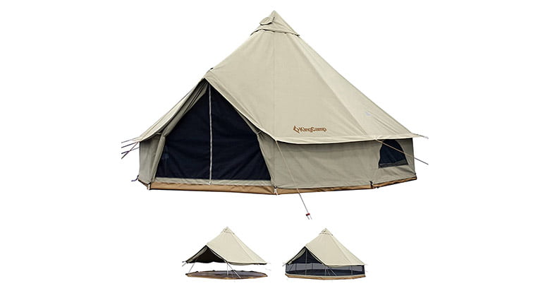 KingCamp Khan Canvas Bell winter Tent with Stove