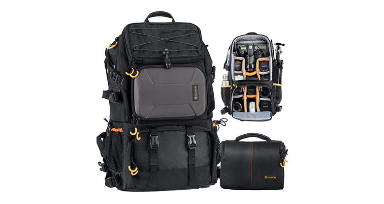 TARION Pro 2 Bags in 1 Camera Backpacks for hiking